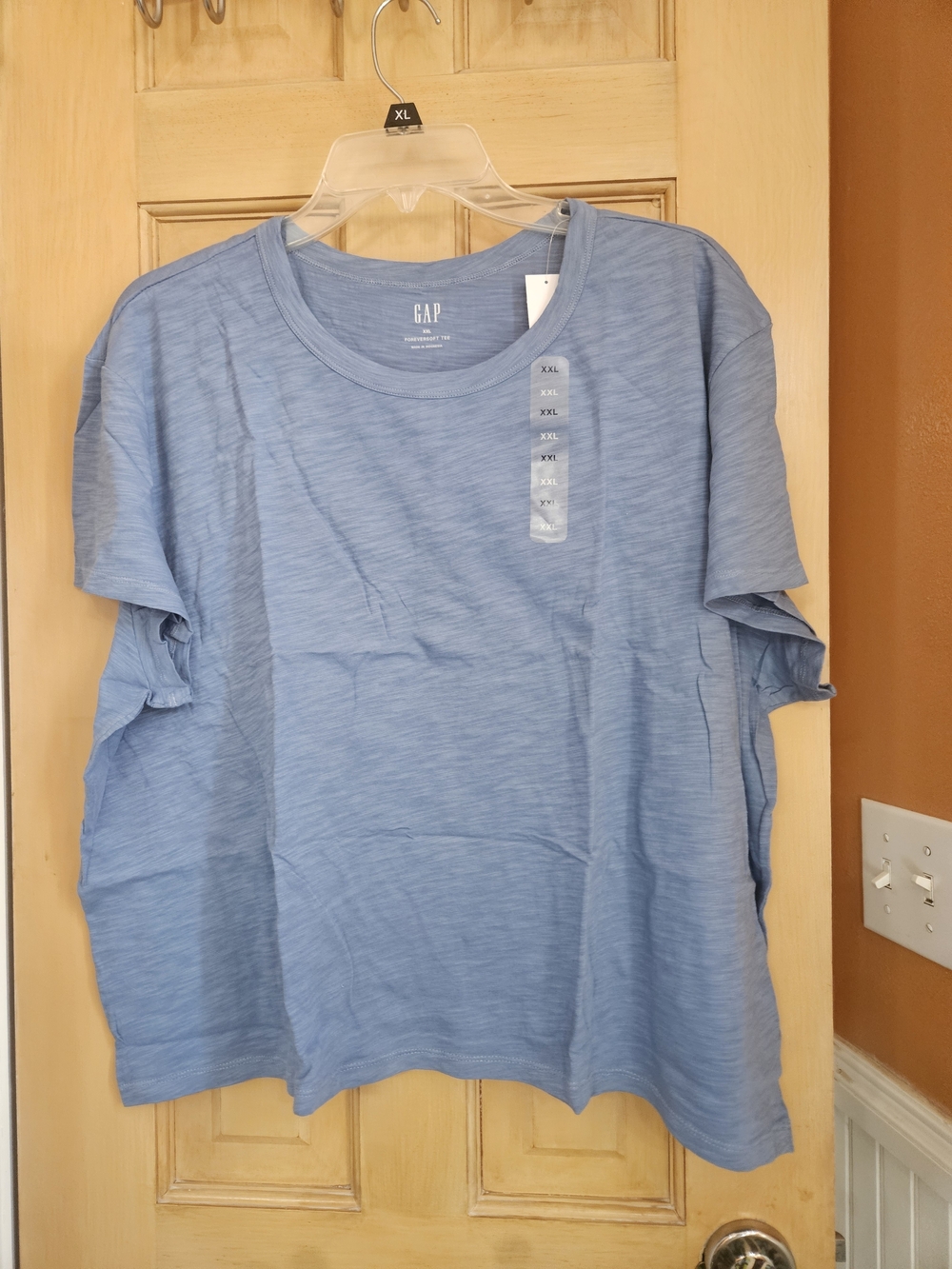 Gap Women's Short-Sleeve Crew T-Shirt in Light Blue